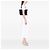 Chanel Black CC Choco Bar Lambskin Camellia No 5 Tote Nero - vista 6