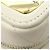 Vanity Bolsa transversal Chanel White Mini CC em pele de cordeiro acolchoada e placa dourada Branco - vista 10