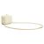 Vanity Bolsa transversal Chanel White Mini CC em pele de cordeiro acolchoada e placa dourada Branco - vista 11