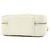 Vanity Bolsa transversal Chanel White Mini CC em pele de cordeiro acolchoada e placa dourada Branco - vista 2