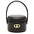 Beauty case Dior in pelle di vitello nera con motivi floreali in rilievo e logo CD Nero