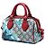 Borsa Boston Mini GG Supreme Blooms beige Gucci - vista 2