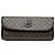 Céline Clutch Celine in tela rivestita Macadam nera Nero