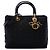 Dior Black Large Nylon Cannage Lady Dior Nero