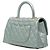 Coco Handle Borsa Chanel Blue Mini Metallic Caviar Coco Top Handle Blu chiaro - vista 2