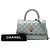 Coco Handle Borsa Chanel Blue Mini Metallic Caviar Coco Top Handle Blu chiaro - vista 8