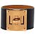 Bracciale Kelly Extreme in Epsom nero e placcato oro Hermès