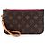 Pochette Louis Vuitton Brown Monogram Neverfull PM Castaño