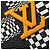 Borsa a tracolla Louis Vuitton Damier Distorted Steamer XS Nero Bianco - vista 9