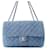 Borsa a tracolla in denim Chanel Blu
