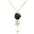 Collana Chanel Coco Mark Camellia A20A Nero D'oro