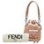 Borsa a mano e a tracolla Fendi Montresor Mini Rosa - vista 12