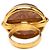 Timeless Chanel Coco Mark Vintage Logo Ring Braun Golden - Ansicht 3