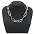 Choker Bottega Veneta Light Blue Silver Blu chiaro - vista 3