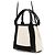 Borsa Balenciaga Navy Cabas XS Nero Bianco - vista 2