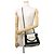 Borsa Balenciaga Navy Cabas XS Nero Bianco - vista 5
