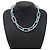Collana Choker in Argento 925 Bottega Veneta Blu chiaro - vista 3