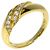 Anello Christian Dior in oro giallo 18K e diamanti - vista 2