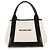 Borsa Balenciaga Navy Cabas S Tote Bag Nero Bianco