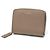 Cartera de doble pliegue en cuero grisáceo Saint Laurent
