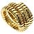 Anello Tubogas Bvlgari Bulgari in oro giallo 18K D'oro