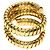 Anello Tubogas Bvlgari Bulgari in oro giallo 18K D'oro - vista 4