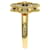 Van Cleef & Arpels Vintage Alhambra Diamond Onyx Ring Golden  - view 3