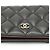 Portafoglio piccolo bi-fold matelassé Chanel Nero - vista 3