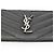 Portacarte con zip Monogram Fragment Saint Laurent Nero - vista 3