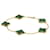 Van Cleef & Arpels Vintage Alhambra Malachite Bracelet in 18K Yellow Gold  - view 1