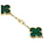 Van Cleef & Arpels Vintage Alhambra Malachite Bracelet in 18K Yellow Gold  - view 3