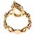 Anello Gucci in oro rosa 18K con topazio bianco e diamanti - vista 4