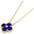 Collier Vintage Alhambra Van Cleef & Arpels en Lapis Lazuli et Diamants  - vue 1