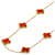 Collana Van Cleef & Arpels Vintage Alhambra Carnelian  - vista 1