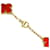 Collana Van Cleef & Arpels Vintage Alhambra Carnelian  - vista 4