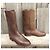 Autre Marque Botas de montar artesanales de cuero marrón Castaño - vista 2