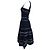 Sandro Pointelle-Strick Mini-Schwingkleid aus Navyblauer Viskose Marineblau - Ansicht 2