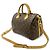 Borsa Louis Vuitton Monogram Speedy Bandouliere 30 Marrone - vista 2