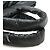 Borsa Chanel Coco Cocoon Tote GM in Nylon e Pelle Nero - vista 4