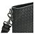 Borsa a tracolla in pelle Intrecciato Bottega Veneta Nero - vista 4