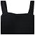 Mini abito smock con scollo quadrato Sandro in viscosa nera Nero - vista 5