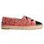 Timeless Espadrilles Chanel Grosgrain CC Cap Toe in Tweed Rosa