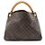 Borsa a Spalla Louis Vuitton Monogram Canvas Artsy MM Marrone - vista 3