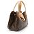 Borsa a Spalla Louis Vuitton Monogram Canvas Griet Marrone - vista 2