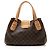 Borsa a Spalla Louis Vuitton Monogram Canvas Griet Marrone - vista 3