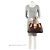 Borsa a Spalla Louis Vuitton Monogram Canvas Griet Marrone - vista 5