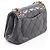 Borsa a tracolla Chanel 19 in agnello nero - vista 4