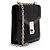 Borsa a tracolla con patta con chiusura e logo jacquard Prada Nero - vista 2