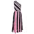 Missoni gestreiftes Lurex-Strick-Maxikleid mit einer Schulter in Multicolor aus Rayon Mehrfarben