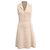 Vestido mini de punto con botones Sandro en viscosa beige
